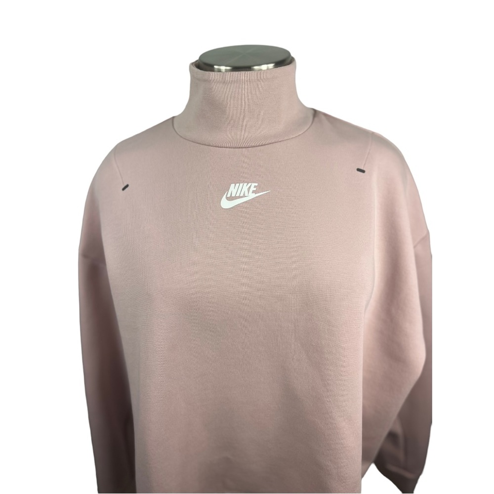 Nike light pink mock neck sweatshirt, Size Small
